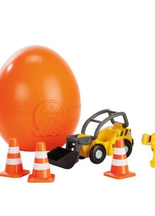 Игровой набор-сюрприз  стройка playtive junior construction worker  с фигурками  в яйце.