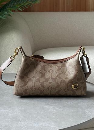 Жіноча шкіряна сумка coach juliet shoulder, женская кожаная сумка