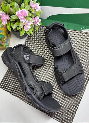 Оригінальні  босоніжки на липучці сандалі jack wolskin