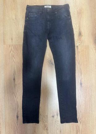 Джинси чоловічі чорні сірі slim petrol industries, розмір s - m.