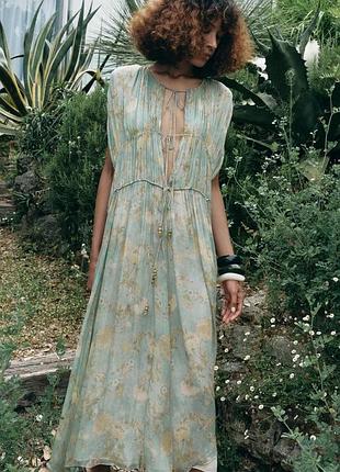 Сукня жіноча з принтом zara new