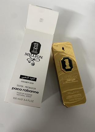 Тестер paco rabanne 1 million golden oud 100мл