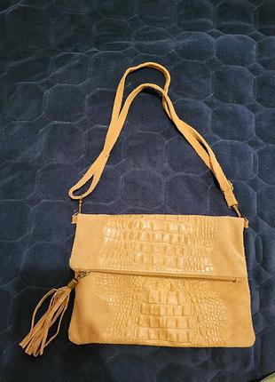Сумка з натуральної шкіри made in italy - genuine leather