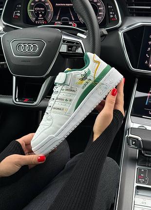 Adidas originals forum 84 low new white green yellow
