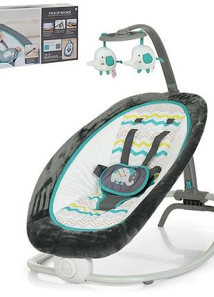 Детский укачивающий центр шезлонг-качалка для новорождённых mastela (6915)