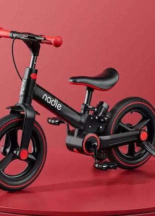Велосипед-трансформер детский 12 дюймов 3в1 (беговел с родительской ручкой и колесами) nadle (s-900)