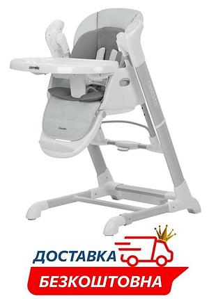 Детский пластиковый стульчик-качели-шезлонг для кормления carrello cascata crl-10303/1 ash grey