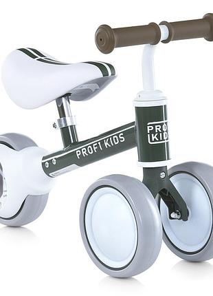 Беговел-велобег детский трехколесный складной зеленый profi kids (mbb 1015-3)