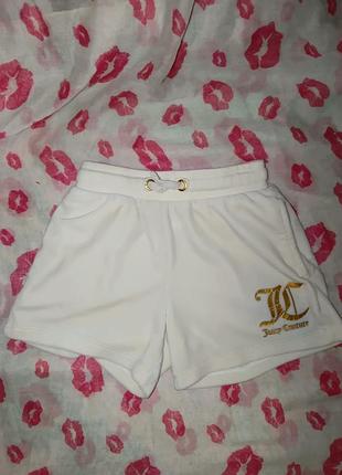 Детские шортики juicy couture (велюр, 7–8 лет)