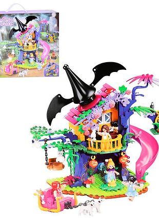 Конструктор дитячий "рожева серія. дім чарівниці" 435 деталей sluban m38-b1057