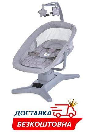 Детский укачивающий центр музыкальный шезлонг 2в1 mastela для девочки (8305)