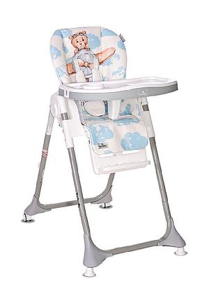 Детский классический пластиковый стульчик для кормления lorelli felicita baby blue pilot pu leather