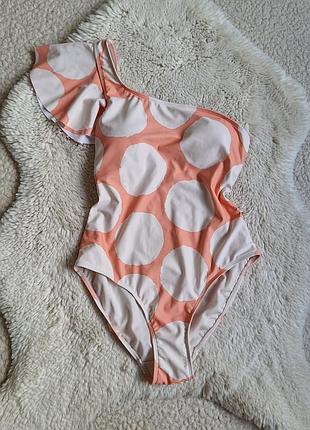 Суцільний купальник  на одне плече