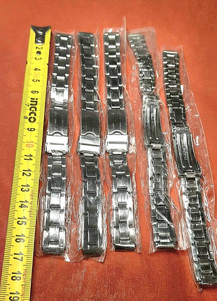Ремінець для жіночого сталевого годинника 12 мм silver