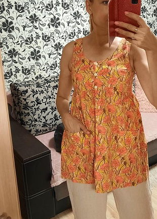 Блузка интересная натуральная, s