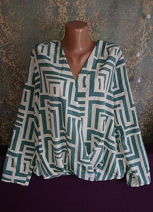 Красива літня блуза розмір батал.50/52 блузка кофточка