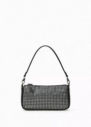 Сумка зі стразами zara