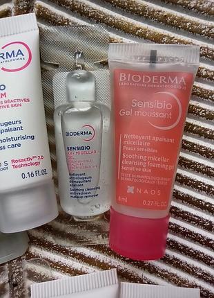 🩷bioderma sensibio пробники/миниатюры, вся серия биодерма в смыслебио3 фото