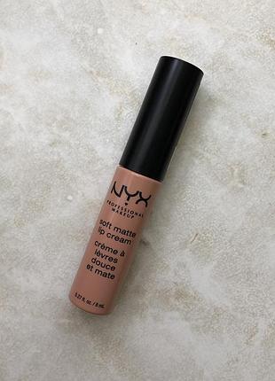 Nyx soft matte lip cream cairo матовая помада крем для губ