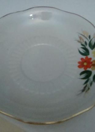 Блюдце фарфор ссср пфз ручная роспись5 фото
