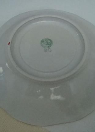 Блюдце фарфор ссср пфз ручная роспись8 фото