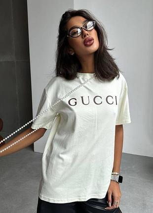 Белая базовая женская футболка люкс