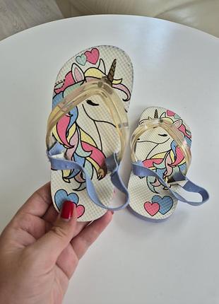 Босоножки с единорога на девочку