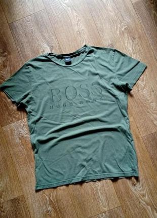 Boss hugo boss do brasil s мужская легкая хаки хлопковая футболка свежие коллекции