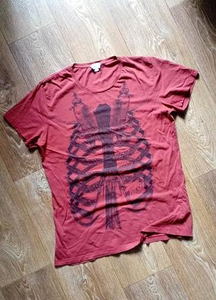 Diesel vintage skeleton cotton tee мужская легкая винтажная футболка