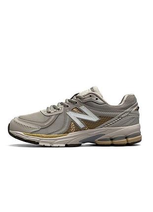👟 чоловічі кросівки new balance 860v2 beige gold  👟