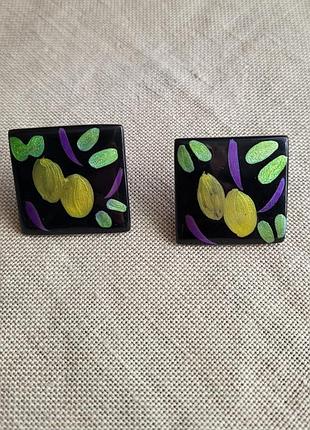 Винтажные серьги ручной работы