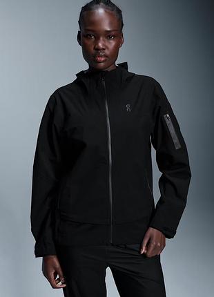 On cloud womens gray waterproof storm jacket outdoor streetwear rrp $290 жіноча, високоякісна куртка