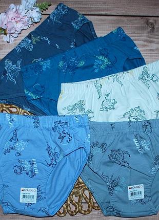 Набор 5 шт трусики плавки 8-9 рост 134-140 донела donella динозавр слипы