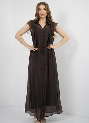 Шовкова сукня з воланами, clothe italy