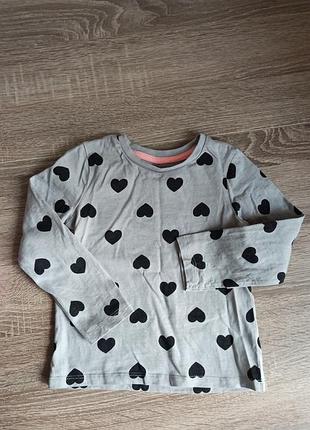 Лонгслів у сердечки