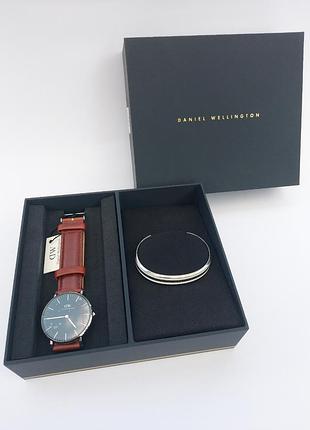 Комплект годинник + браслет daniel wellington