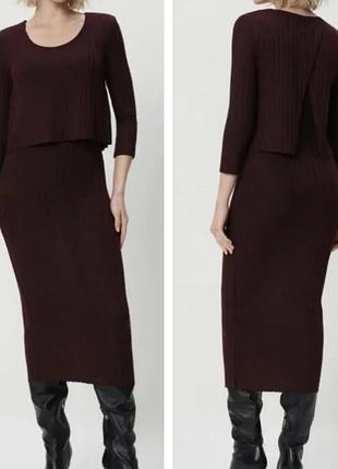 Длинное платье stradivarius