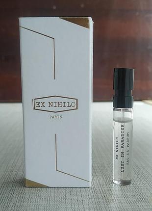 Lust in paradise, ex nihilo, пробник