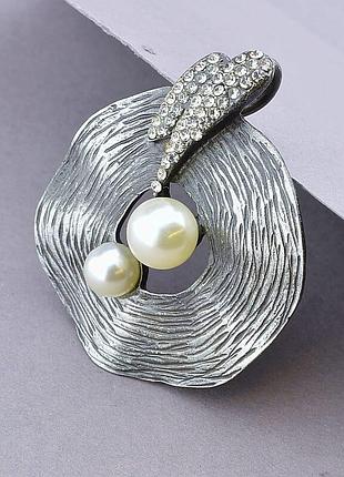 100315 брошь майорка,сrystal 50х43мм.