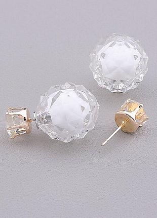 048477 серьги "матрешки" сrystal