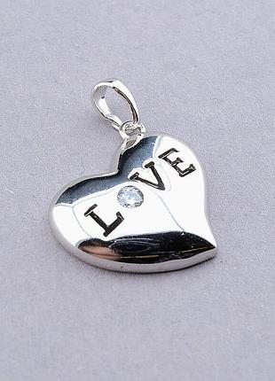 076465 кулон 'xuping' фианит  (родий)