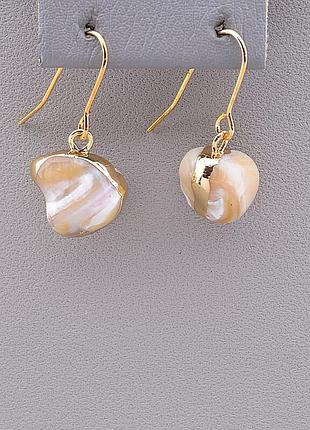 084244 серьги  перламутр