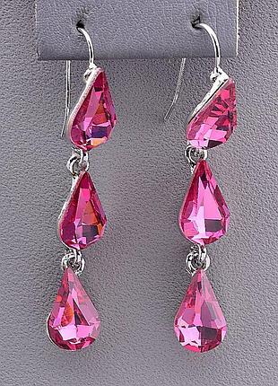 061217 серьги 'juleeze' фианит (родий)