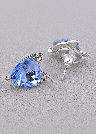 061191 серьги 'juleeze' фианит (родий)