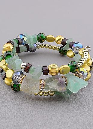 069491 браслет 'fj' самоцвіти бижутерный сплав13,59 р.