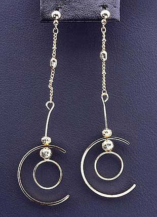 087585 сережки 'xuping' (позолота 18к)