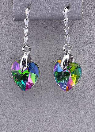 061230 серьги 'juleeze' фианит (родий)