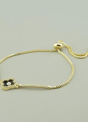 108683 браслет 'saiya' фіаніт 17 див. (позолота 18к (лимонна))