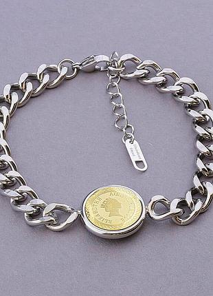 099022 браслет 'xuping' 18 см. (родий)