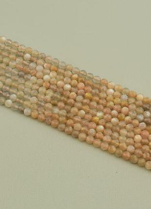 099863 нитка солнечный камень 39 см. 4,3 мм. (без замка)